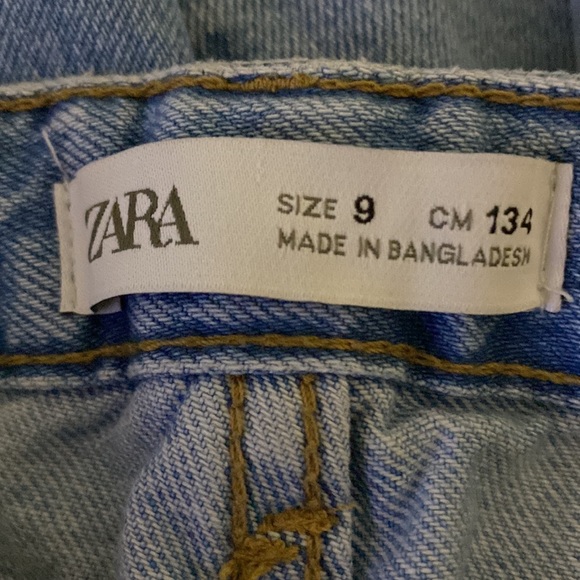 Zara Wide Leg Denim Jeans Size 9 - Picture 10 of 15